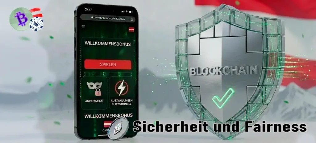 Höchste Sicherheitsstandards und nachweisliche Fairness in Krypto Casinos.